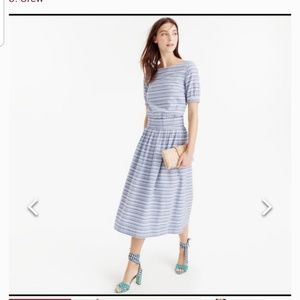 J CREW seersucker skirt
